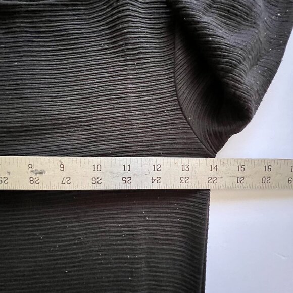 FRENCH CONNECTION RIBBED BLACK DRESS SIZE 4 - Picture 6 of 7